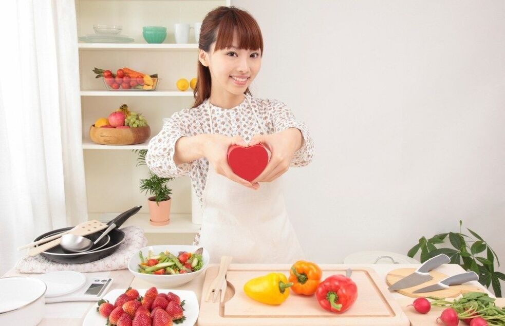 젊고 건강한 사람들을 위한 일본식 식단